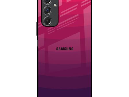 Wavy Pink Pattern Glass Case for Samsung Galaxy F34 5G Discount