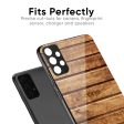 Wooden Planks Glass Case for Oppo A36 Discount