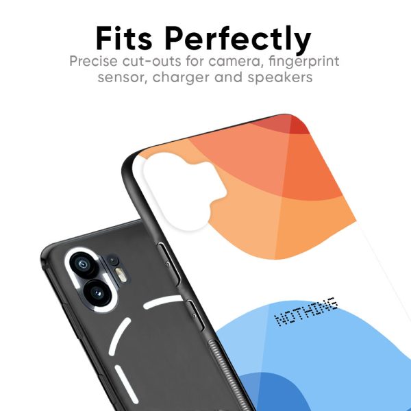 Wavy Color Pattern Glass Case for Nothing Phone 2a 5G Online