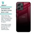 Wine Red Glass Case For Redmi 12 Cheap