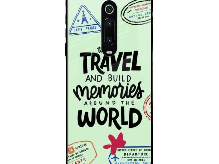 Travel Stamps Glass Case for Xiaomi Redmi K20 Discount