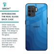 Blue Wave Abstract Glass Case for Oppo F19 Pro Supply