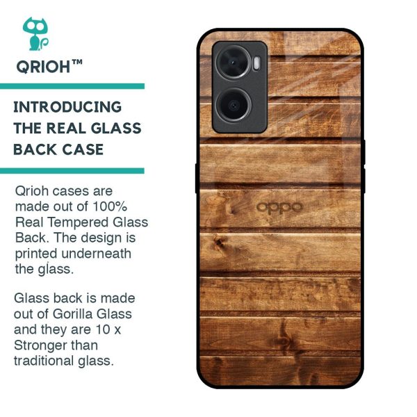 Wooden Planks Glass Case for Oppo A36 Discount