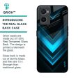 Vertical Blue Arrow Glass Case For Oppo A76 Sale