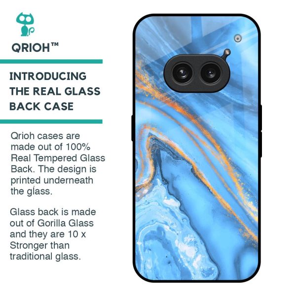 Vibrant Blue Marble Glass Case for Nothing Phone 2a 5G Supply