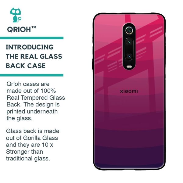 Wavy Pink Pattern Glass Case for Xiaomi Redmi K20 Online Hot Sale