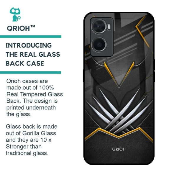 Black Warrior Glass Case for Oppo A96 Cheap