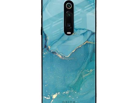 Blue Golden Glitter Glass Case for Xiaomi Redmi K20 Online