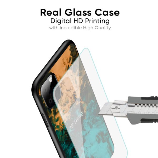 Watercolor Wave Glass Case for Nothing Phone 2a 5G Cheap