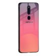 Sunset Orange Glass Case for Oppo F19 Pro Fashion