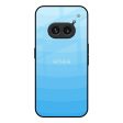 Wavy Blue Pattern Glass Case for Nothing Phone 2a 5G Sale