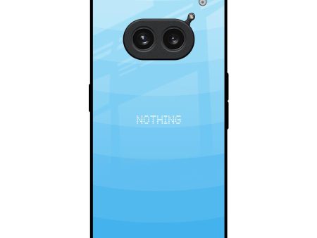 Wavy Blue Pattern Glass Case for Nothing Phone 2a 5G Sale