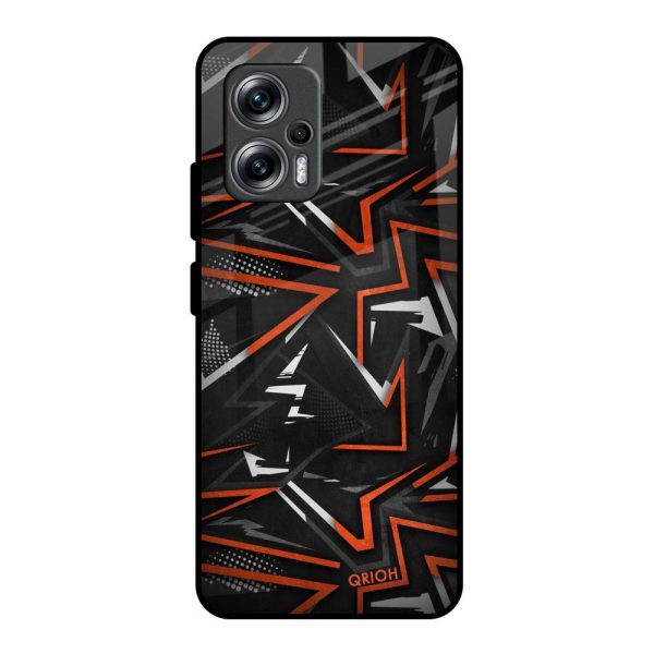 Vector Art Glass Case for Redmi K50i 5G Online now