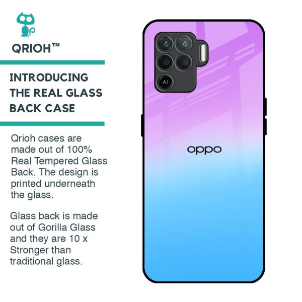 Unicorn Pattern Glass Case for Oppo F19 Pro Fashion