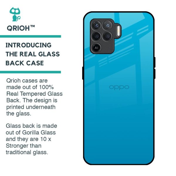 Blue Aqua Glass Case for Oppo F19 Pro Online