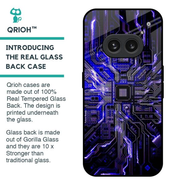 Techno Color Pattern Glass Case For Nothing Phone 2a 5G Sale