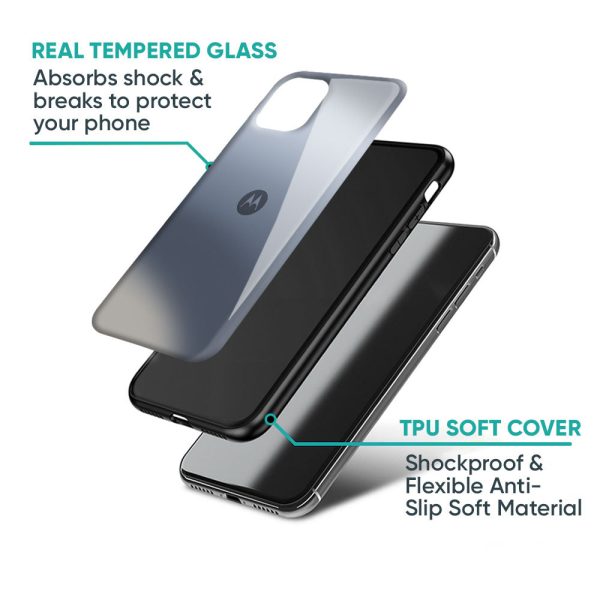 Space Grey Gradient Glass Case for Motorola Edge 50 Fusion 5G Sale