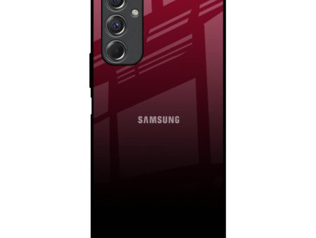 Wine Red Glass Case For Samsung Galaxy F34 5G For Cheap