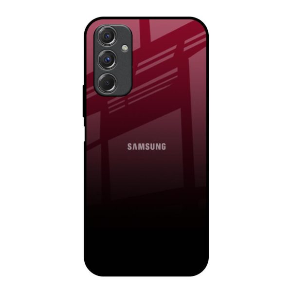 Wine Red Glass Case For Samsung Galaxy F34 5G For Cheap