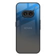 Blue Grey Ombre Glass Case for Nothing Phone 2a 5G Online Sale