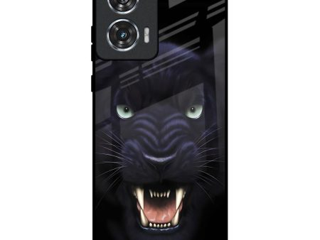 Angry Black Leopard Glass Case for Motorola Edge 50 Fusion 5G Supply