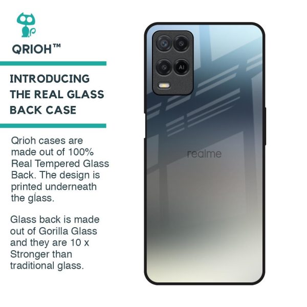 Tricolor Ombre Glass Case for Realme 8 Sale