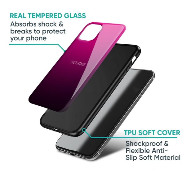 Purple Ombre Pattern Glass Case for Nothing Phone 2a 5G Online now