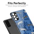 Blue Cheetah Glass Case for Oppo F19 Pro Online now