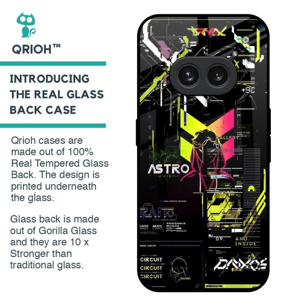 Astro Glitch Glass Case for Nothing Phone 2a Plus Sale