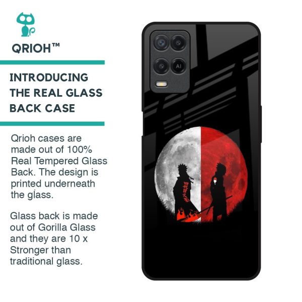 Anime Red Moon Glass Case for Realme 8 Online Hot Sale