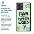 Travel Stamps Glass Case for Redmi 12 Online Sale