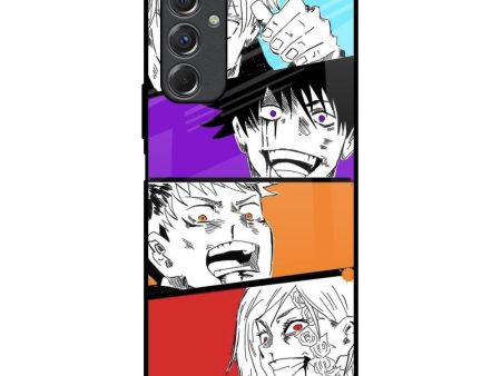 Anime Sketch Glass Case for Samsung Galaxy F34 5G Fashion