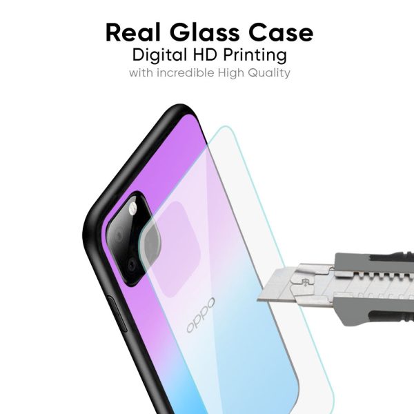 Unicorn Pattern Glass Case for Oppo A76 Sale