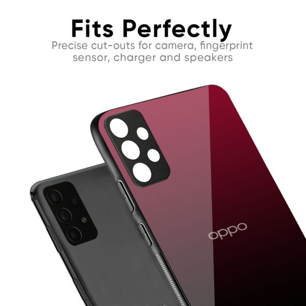 Wine Red Glass Case For Oppo Reno8T 5G Sale