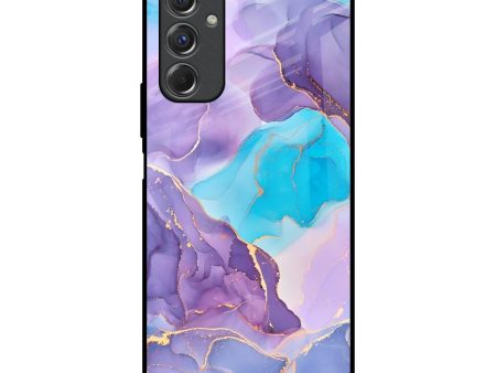 Alcohol ink Marble Glass Case for Samsung Galaxy F34 5G Online now