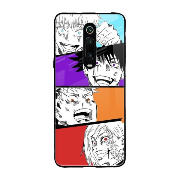 Anime Sketch Glass Case for Xiaomi Redmi K20 Fashion