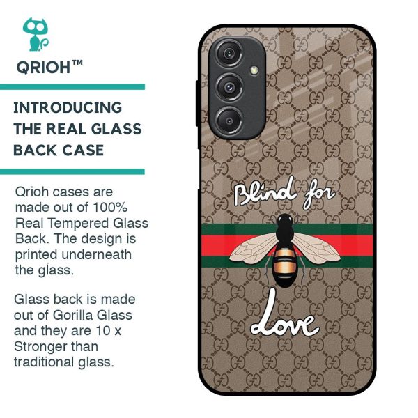 Blind For Love Glass Case for Samsung Galaxy M34 5G Fashion