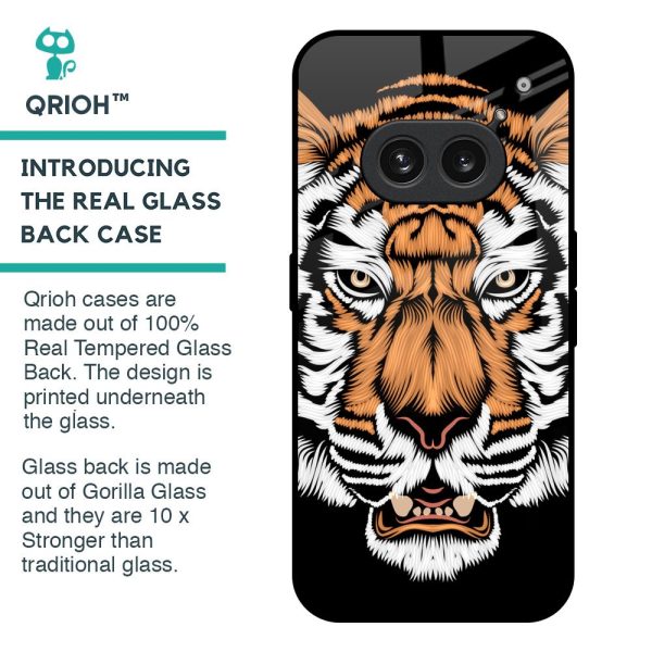 Angry Tiger Glass Case For Nothing Phone 2a Plus Cheap