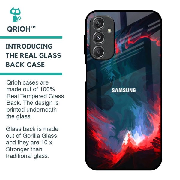 Brush Art Glass Case For Samsung Galaxy M34 5G Sale