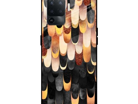 Bronze Abstract Glass Case for Oppo F19 Pro Online Sale