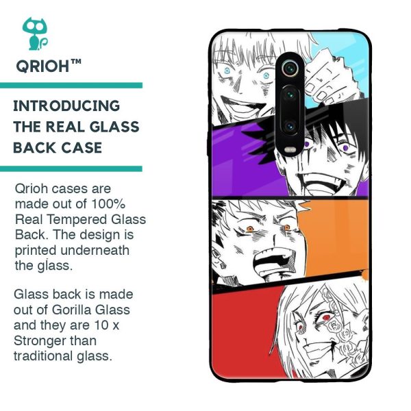 Anime Sketch Glass Case for Xiaomi Redmi K20 Fashion