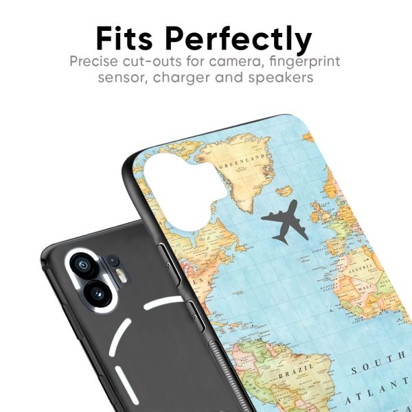 Travel Map Glass Case for Nothing Phone 2a Plus Online