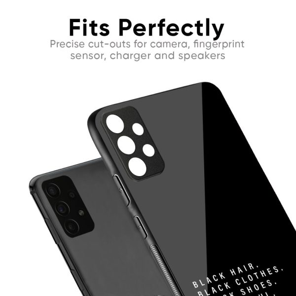 Black Soul Glass Case for Realme 8 Hot on Sale