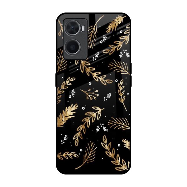 Autumn Leaves Glass Case for Oppo A96 Online Sale