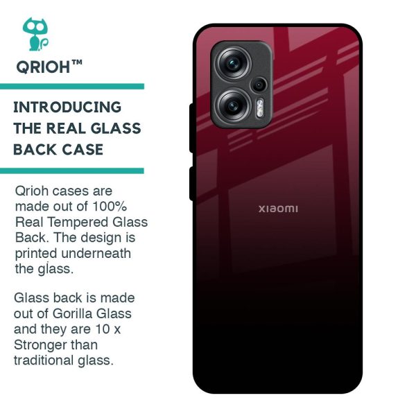 Wine Red Glass Case For Redmi K50i 5G Sale