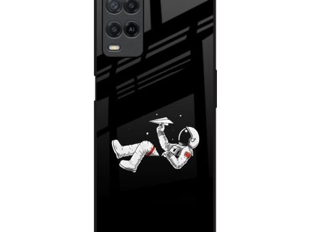 Space Traveller Glass Case for Realme 8 Online Sale