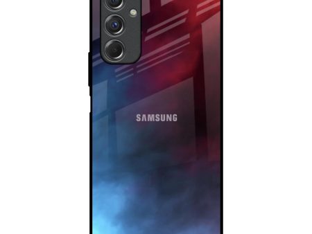 Smokey Watercolor Glass Case for Samsung Galaxy F34 5G For Cheap