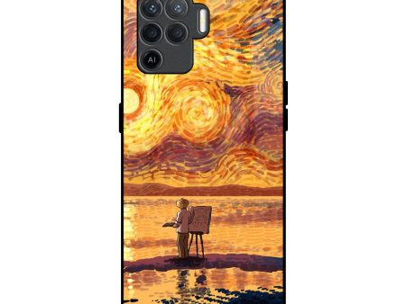 Sunset Vincent Glass Case for Oppo F19 Pro Online Sale