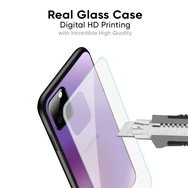 Ultraviolet Gradient Glass Case for Samsung Galaxy M34 5G For Sale