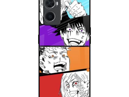 Anime Sketch Glass Case for Oppo A96 Online Hot Sale